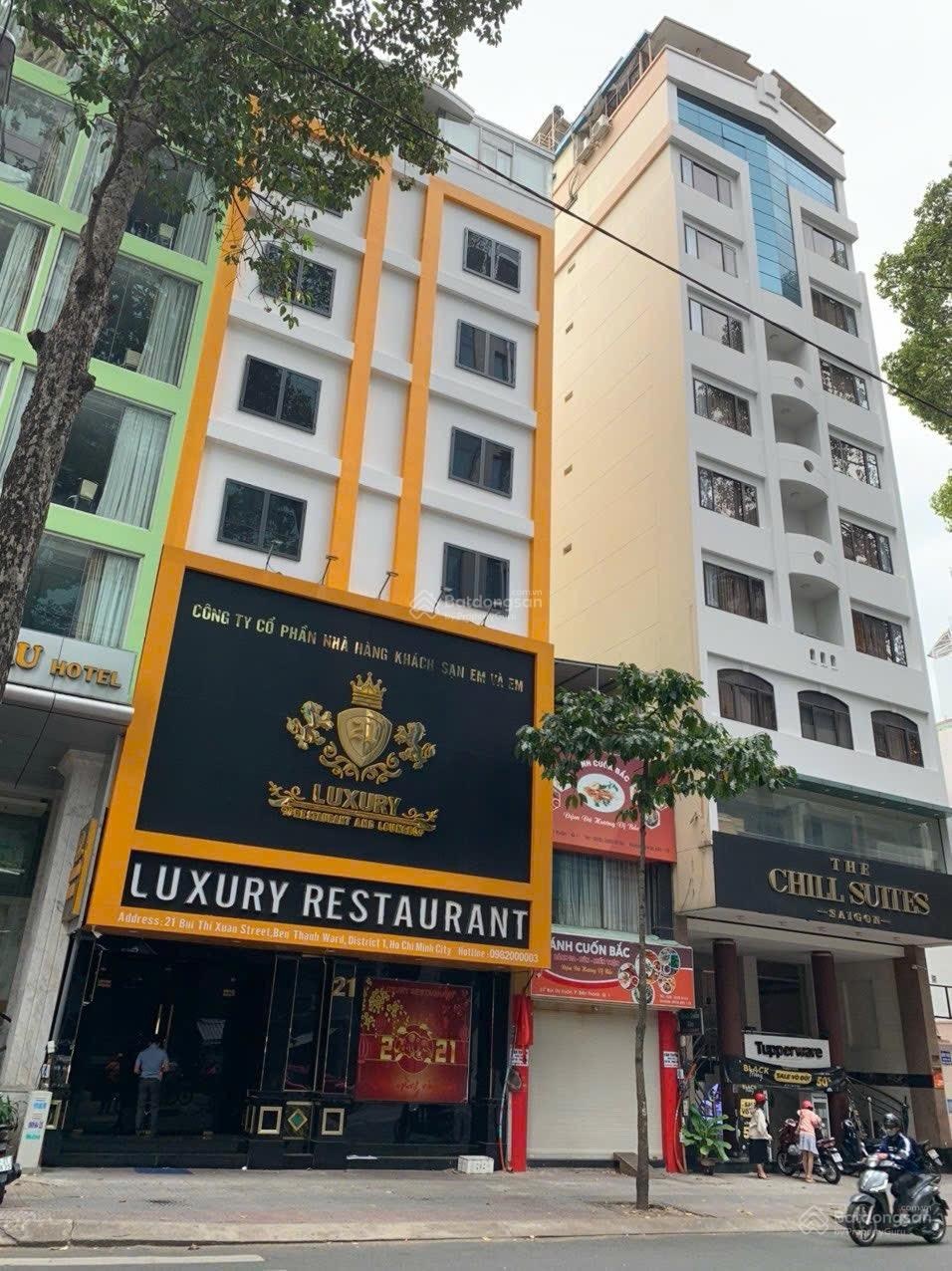 Cần bán nhà hàng khách sạn mặt tiền đường bùi thị xuân p.bến thành quận 1.dt:9x16m2 giá 125 tỷ