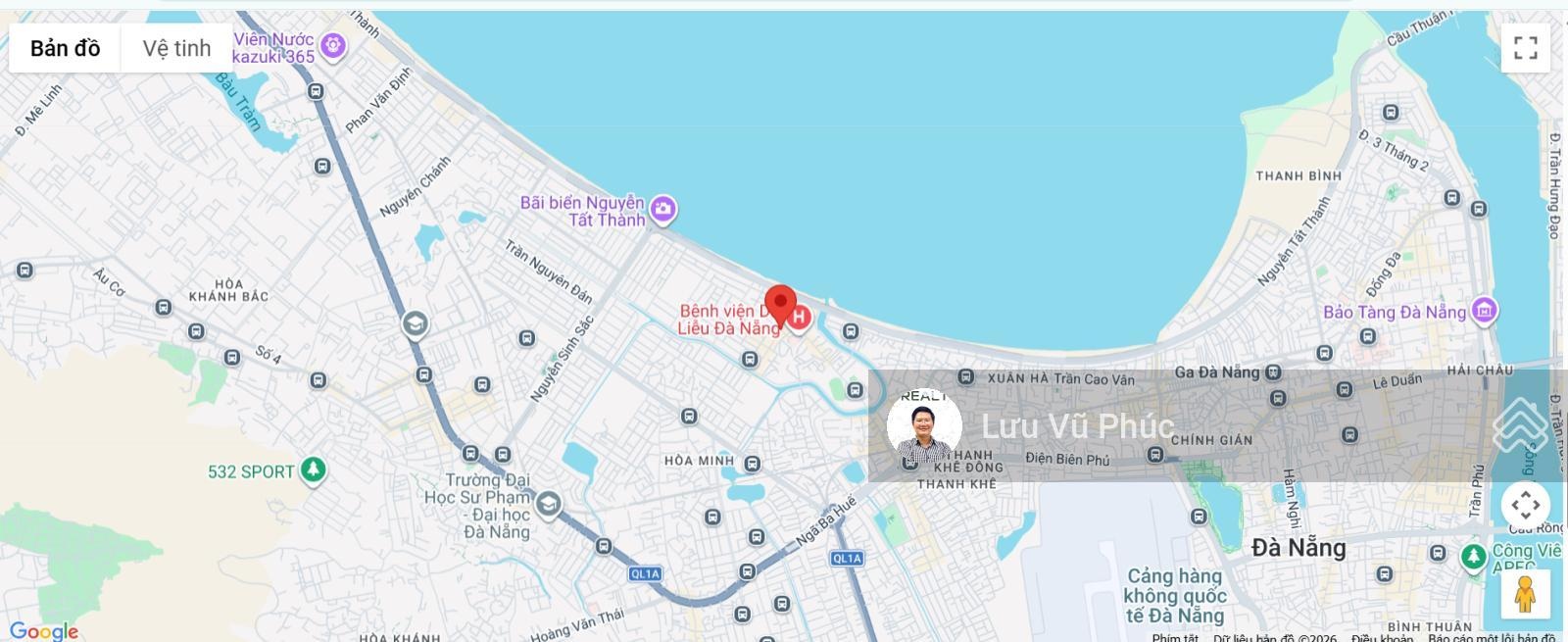 Nhà 3 tầng 3 mê kiệt ô tô Dũng Sĩ Thanh Khê full nội thất gần biển. Giá 5.45 tỷ TL