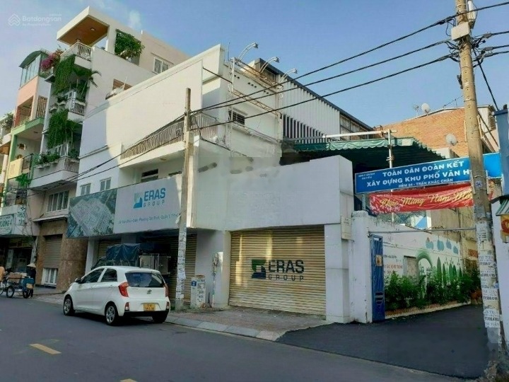 Cho thuê nhà góc 2MT Trần Khắc Chân, Quận 1. DT: 15x25m. 1 Trệt, 3 Lầu. DTSD: 1.200m2