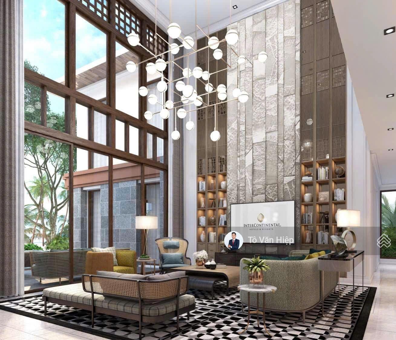 Biệt thự InterContinental trực diện biển, cho thuê 700tr/tháng, bãi tắm riêng, bàn giao ngay