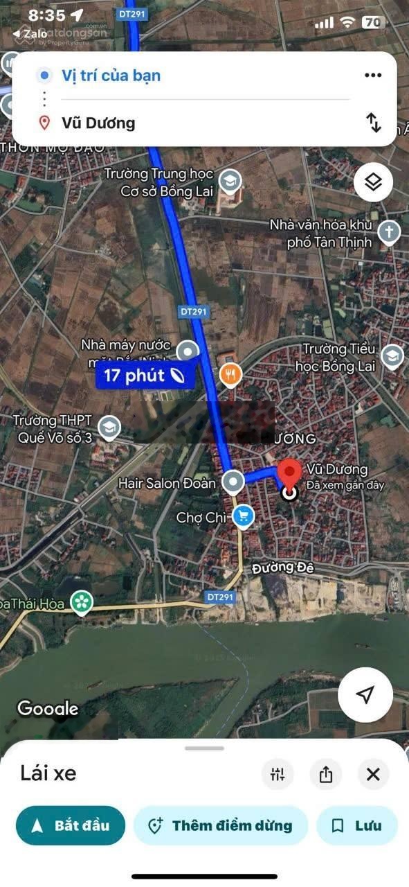 Bán lô góc 2 mặt tiền thôn Vũ Dương - Phường Bồng Lai, TP Bắc Ninh (mới)