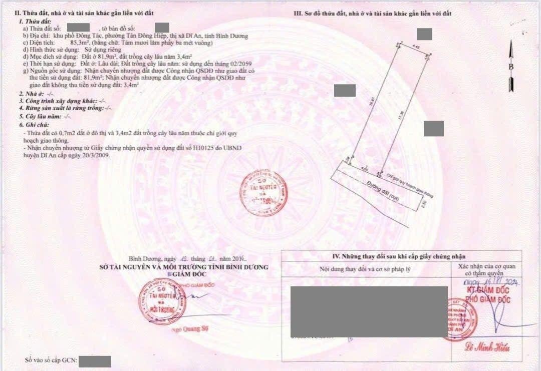 Nhà 86m2 cấp 4 gần chợ Dĩ An 1, phường Dĩ An, TP Dĩ An