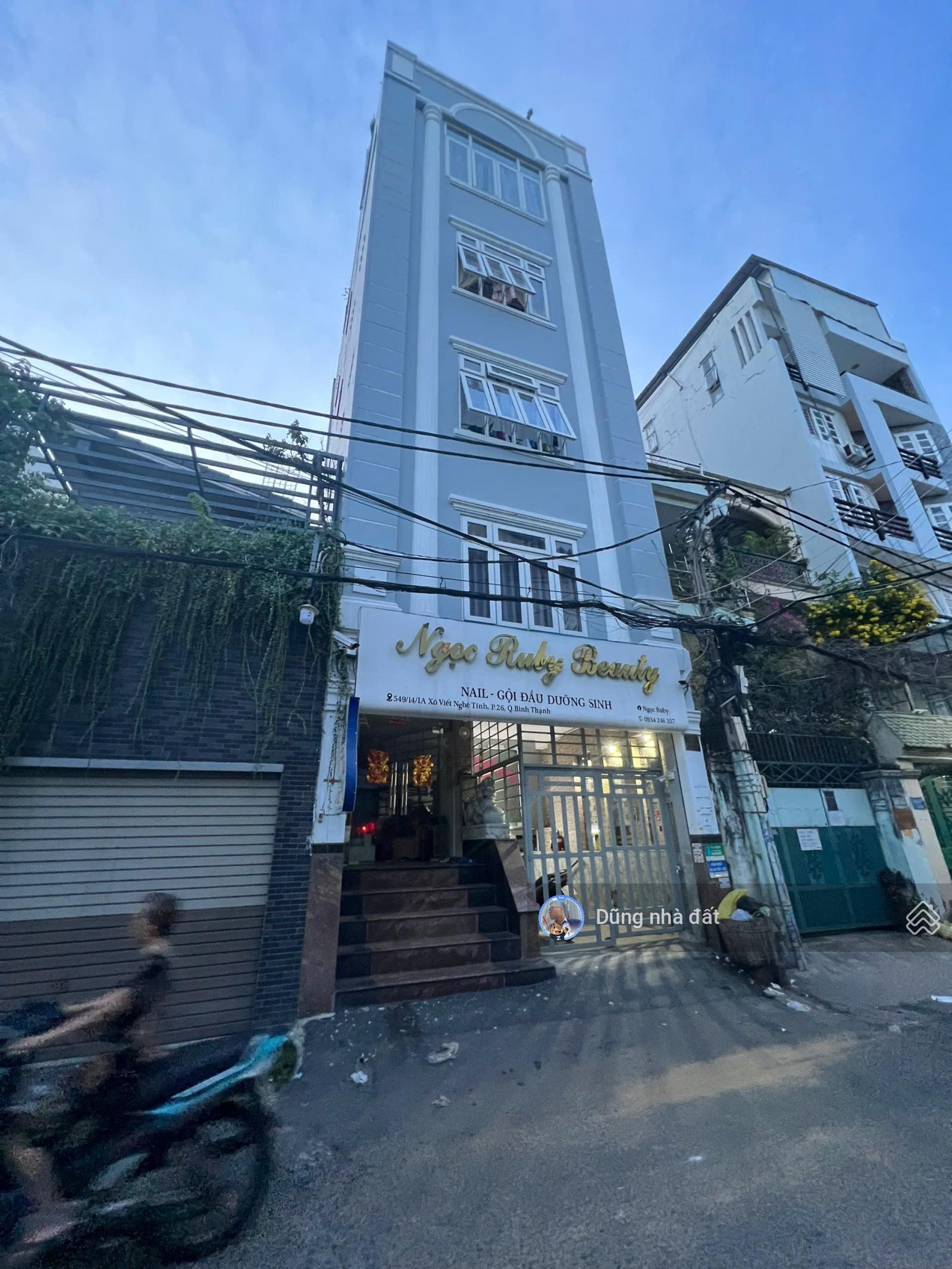 Hẻm nhựa 8m! Bán CHDV cao cấp Nguyễn Xí (6x7m) 8PN - 5 tầng full NT. Đang khai thác 45tr/tháng