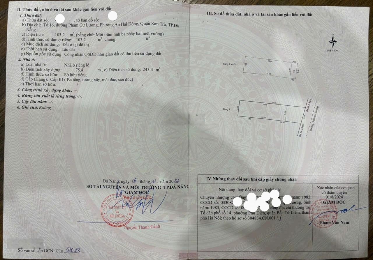 Chính chủ bán nhà 3 tầng mặt phố Phạm Cự Lượng, DT 103m2. Giá 14 tỷ xx có thương lượng