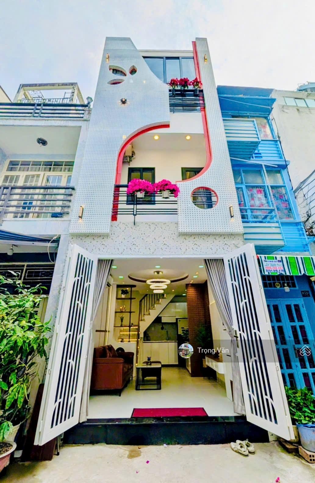 Chỉ 5,98 tỷ - hẻm trước nhà 6m Hồ Biểu Chánh - nhà đẹp 3 tầng 3PN 3WC HC đủ