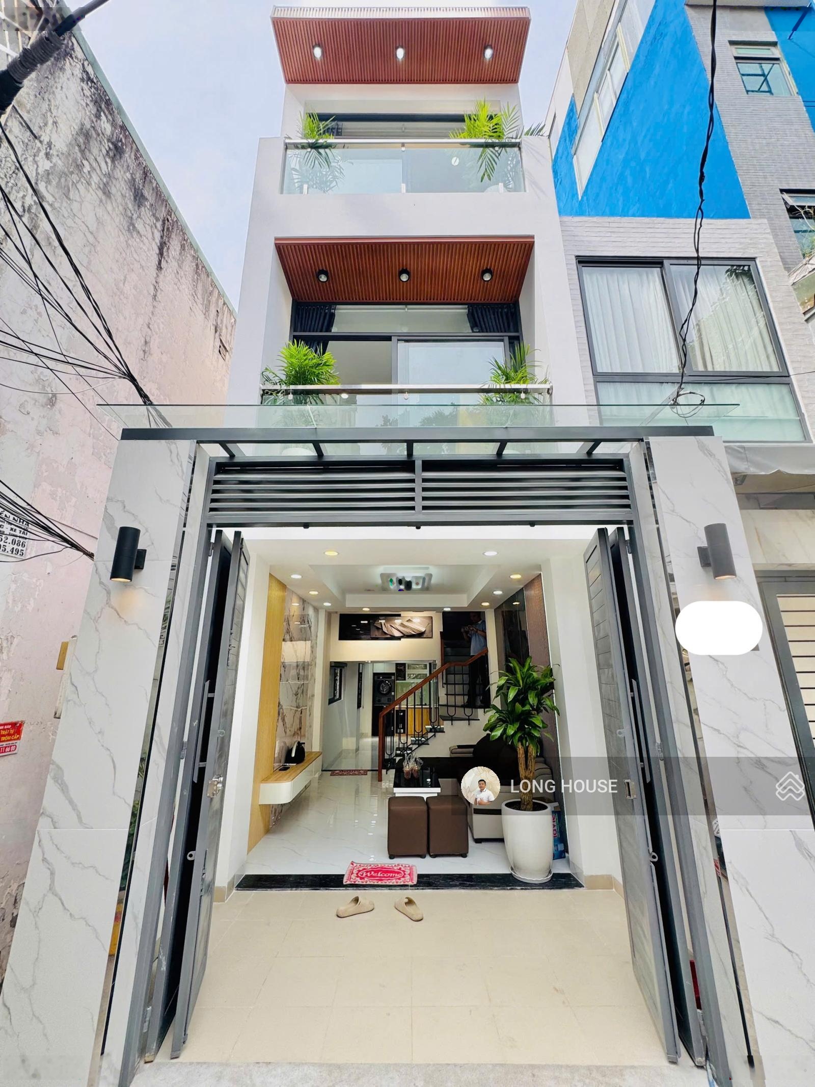 Nhà đẹp 4PN, sẵn nội mới, hẻm oto ngay Nguyễn Gia Trí - P. 25, Bình Thạnh