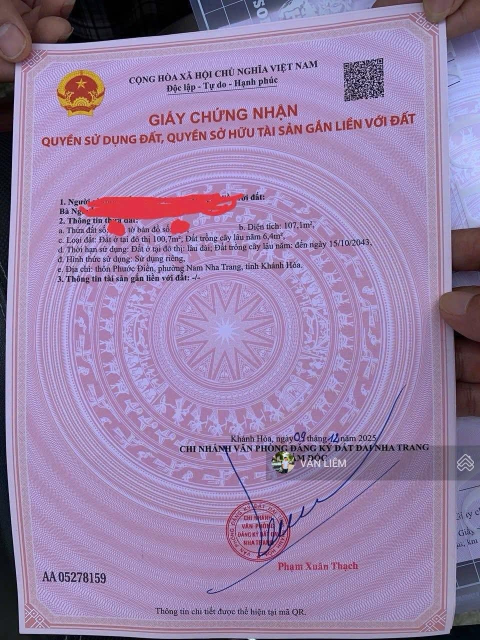 Lô mặt tiền đường Tô Ký Thôn Phước Điền Nam Nha Trang. Phước Đồng cũ mặt tiền đường buôn bán KD