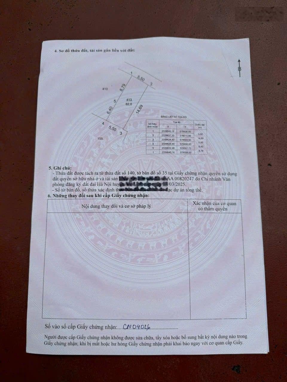 82m full băng 2 phố yên mặt tiền 5.5m