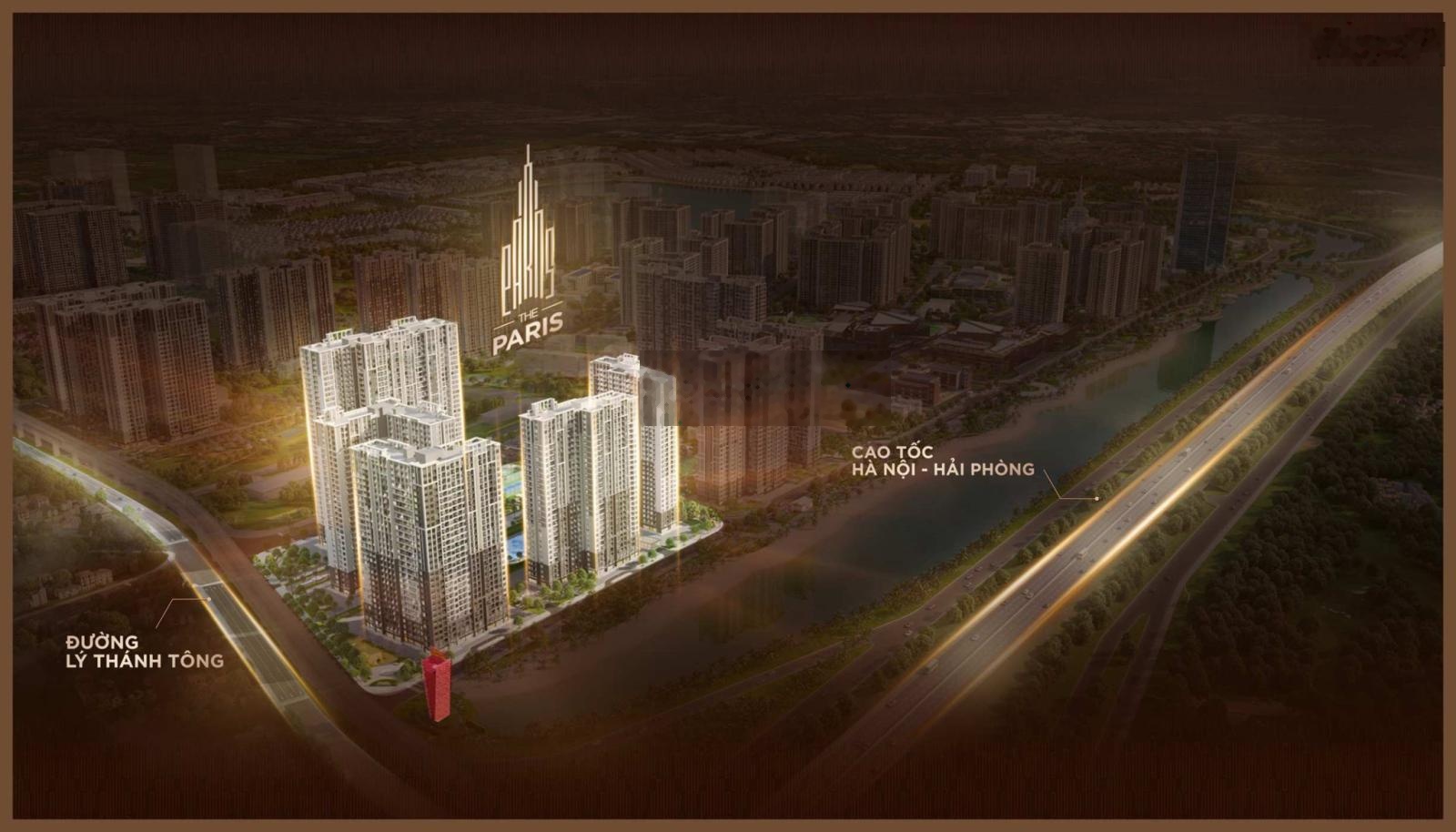 Căn hộ 2PN nhỏ giá cực chất 3,36 tỷ tại The Paris - Vinhomes Ocean Park, 48m2