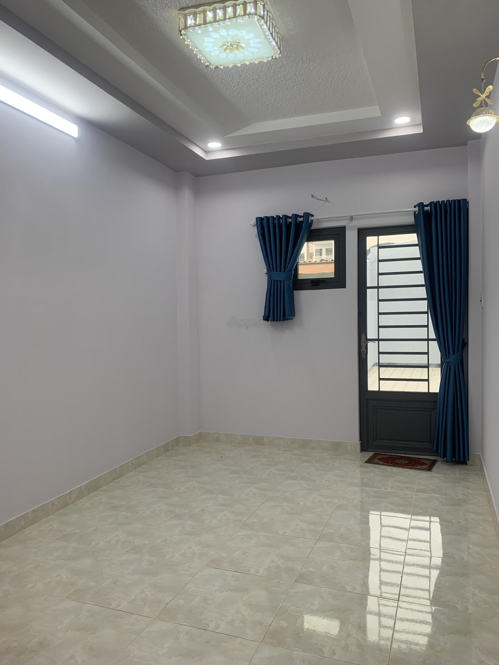 Nhà bán trệt, lầu mới đẹp full nội thất - 62m2(3x22) 3 PN, 3 WC - sàn và mái BTCT - sổ hồng HC đủ