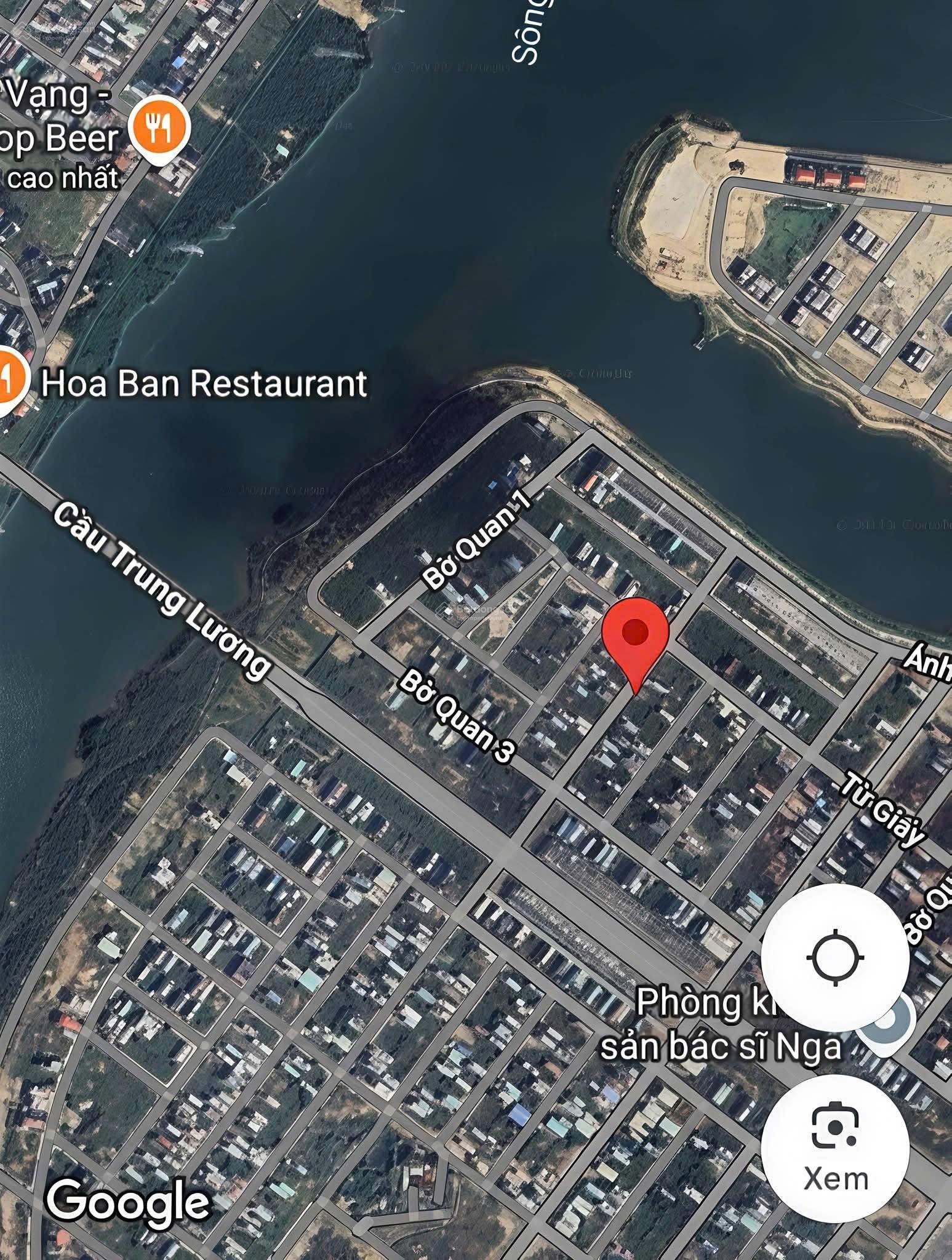 Bán nhanh lô đất nam hòa xuân khu điện âm tay trái b2 17 thông ra sông sunneva