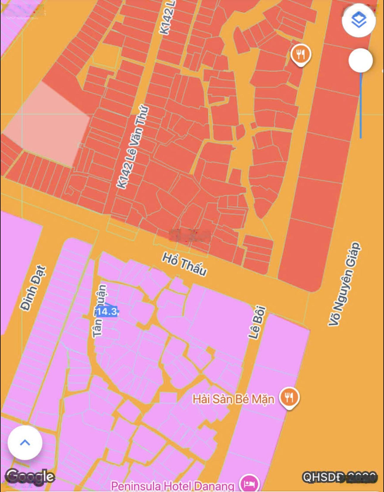 Bán đất tặng nhà kiệt ô tô Hồ Thấu, cách đường 30m, cách biển Võ Nguyên Giáp 50m