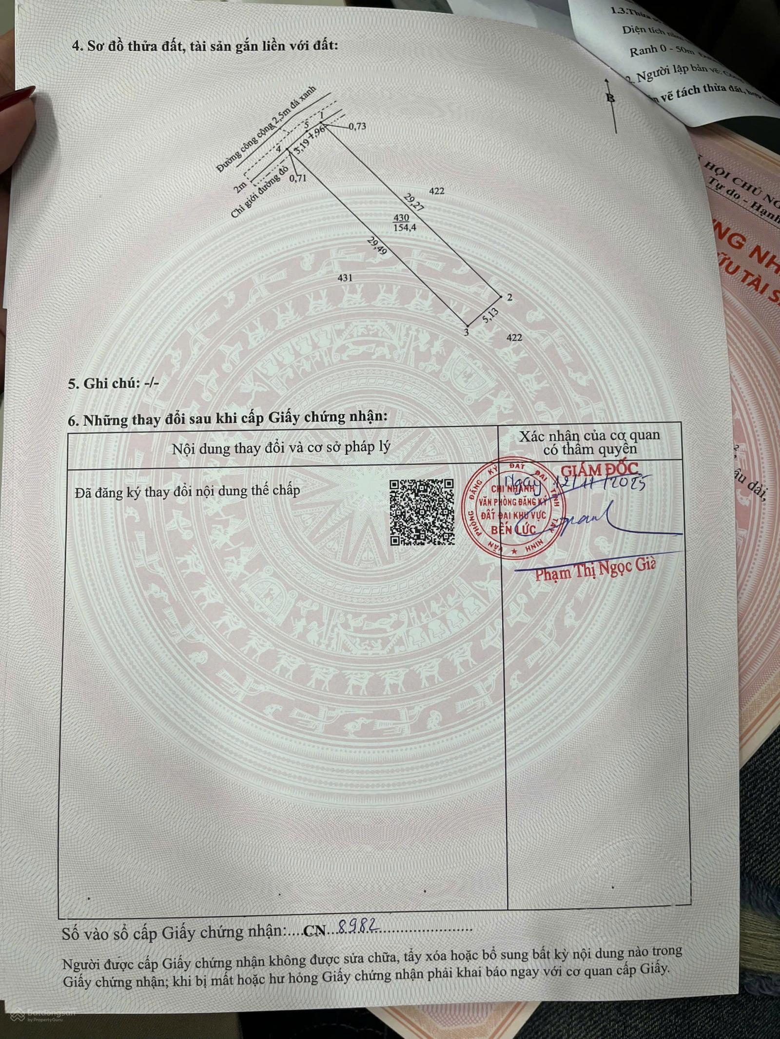 Chỉ 500tr sở hữu đất đường Nguyễn Hữu Trí LK TPHCM, 5x30m. Full thổ, SHR, HTBank. LH 0867990174