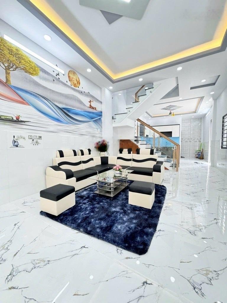 Siêu phẩm gần chợ gò xoài - mặt tiền 10m full nội thất cao cấp - 68m2 2tầng - chỉ 6,45 tỉ