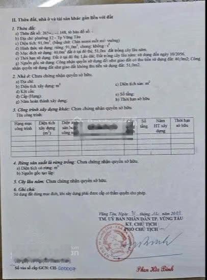 Đất ngay chợ Ẹo Ông Từ P. 12, Vũng Tàu, cách biển 15 phút