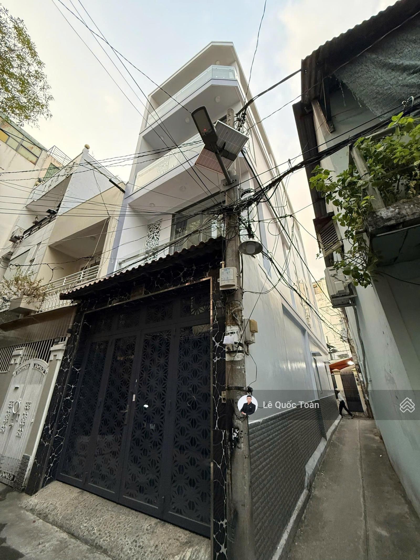 SIÊU PHẨM! Góc 3 mặt thoáng, HXH Hồ Biểu Chánh, PN. DT 4x14m- 53.3m2, 4 tầng kiên cố chỉ 12,5 tỷ TL