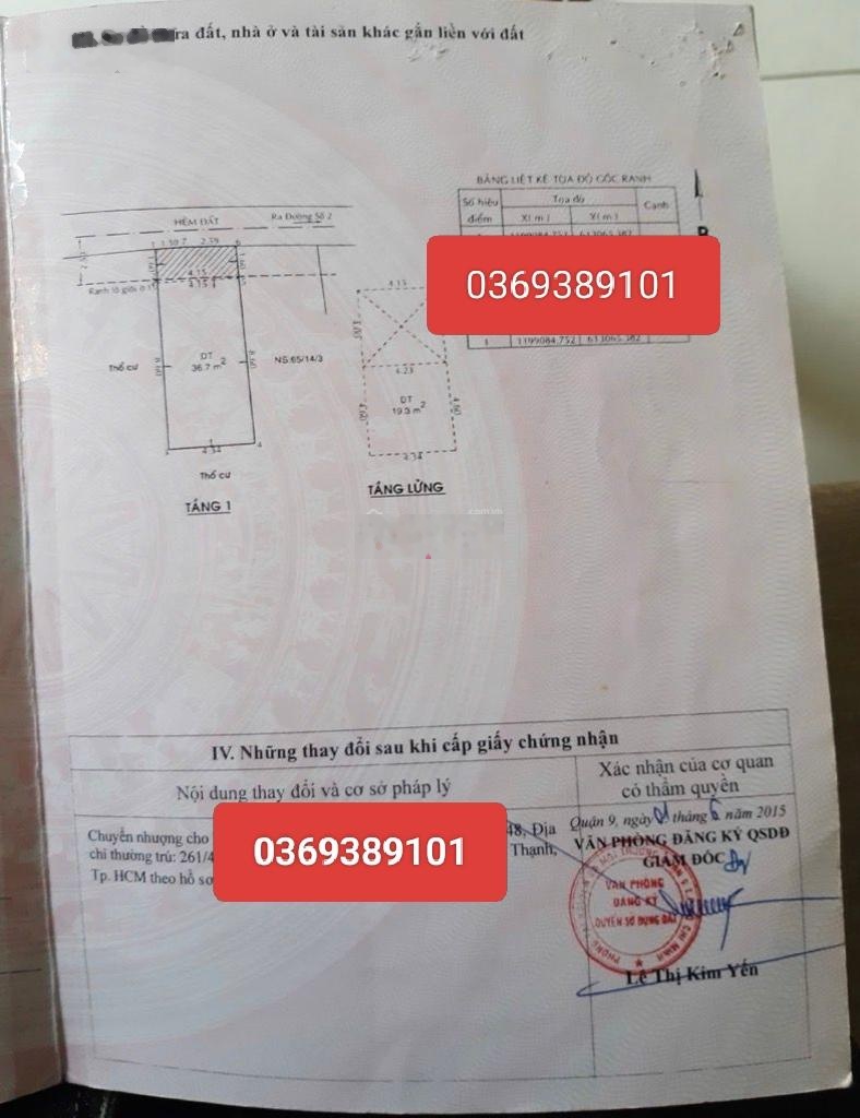 NHÀ RIÊNG Q9 GIÁ CHỈ 3.4 TỶ Tăng Nhơn Phú B gần Lê Văn Việt 36.8m² 1 trệt 1 lầu