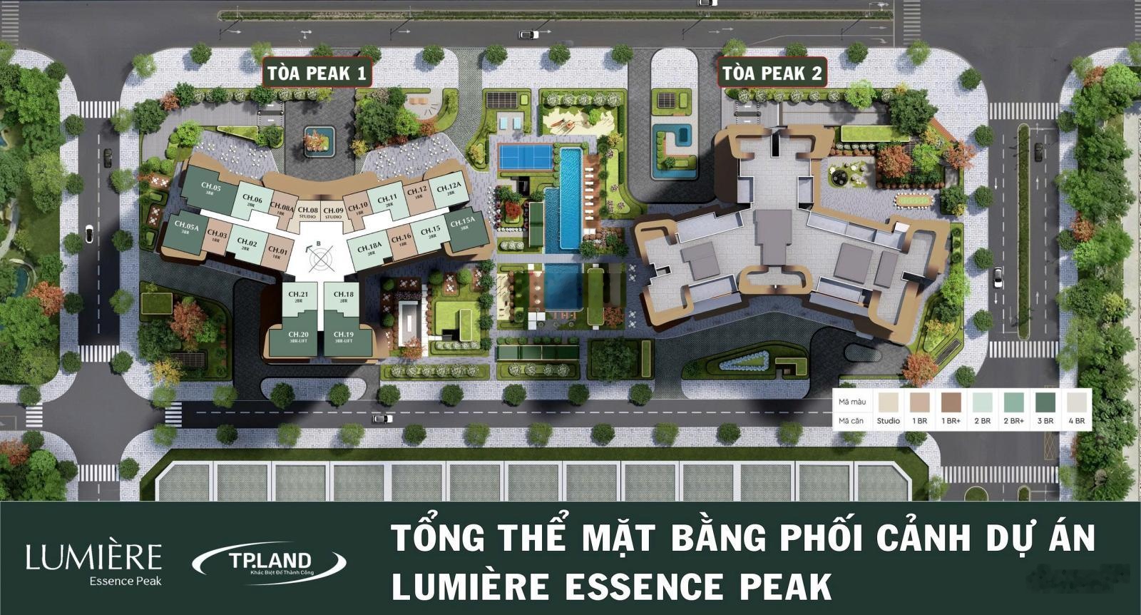 Căn hộ 1PN view trường học giá rẻ tại LUMIERE Essence Peak