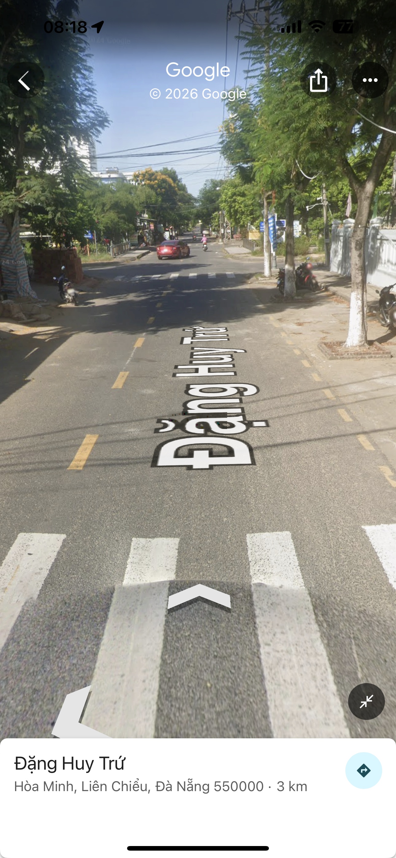 Đất mặt tiền đường 7m5 Đặng Huy Trứ . Hoà Minh - Diện tích 101m2 ngang 5m - Hướng tây bắc