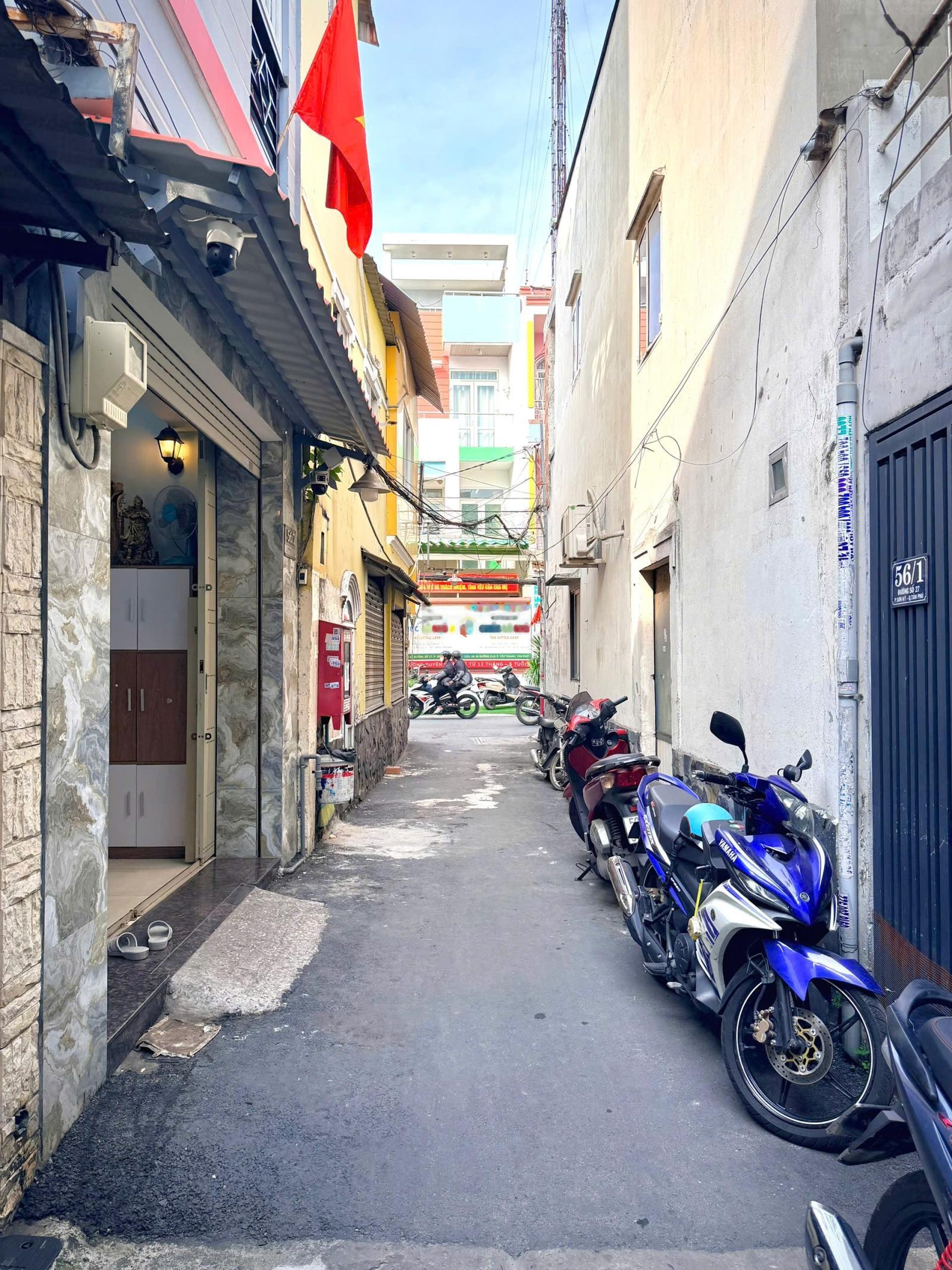 Bán nhà hẻm 4m (BG) Đường số 27, P.Sơn Kỳ, Q.TP giá 5.78 tỷ