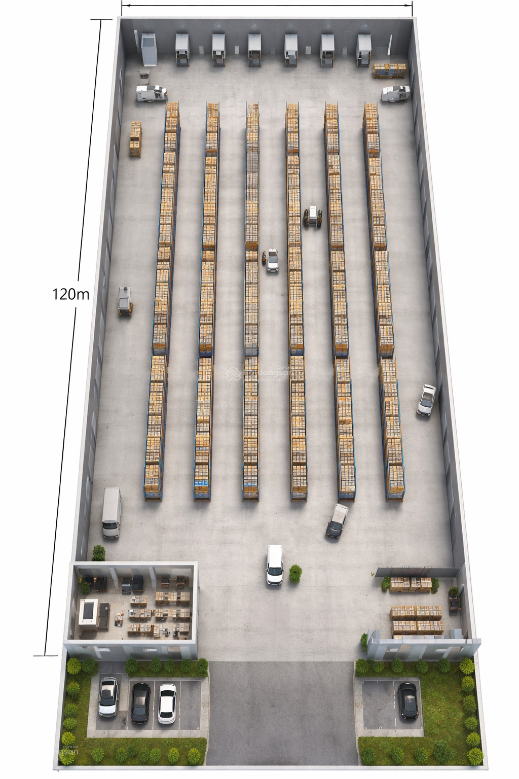Cho thuê mặt bằng 2.500m2 trung tâm Thủ Dầu Một - Vị trí mặt tiền đường lớn - Diện tích : 20x125 (