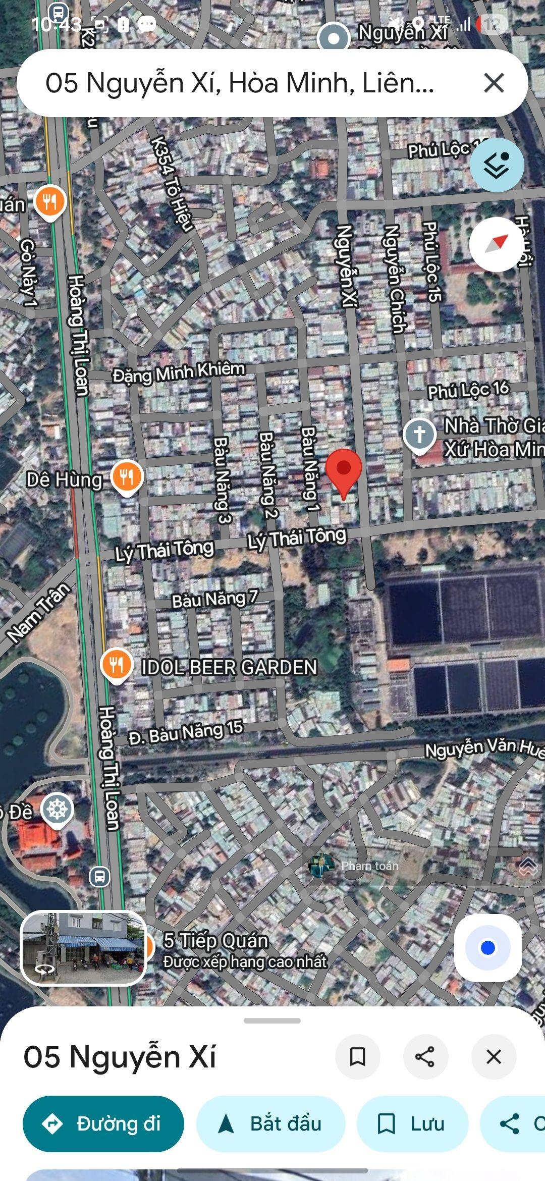 Bán đất mặt tiền kinh doanh đường 7m5 nguyễn xí, hòa minh thông biển 125m2