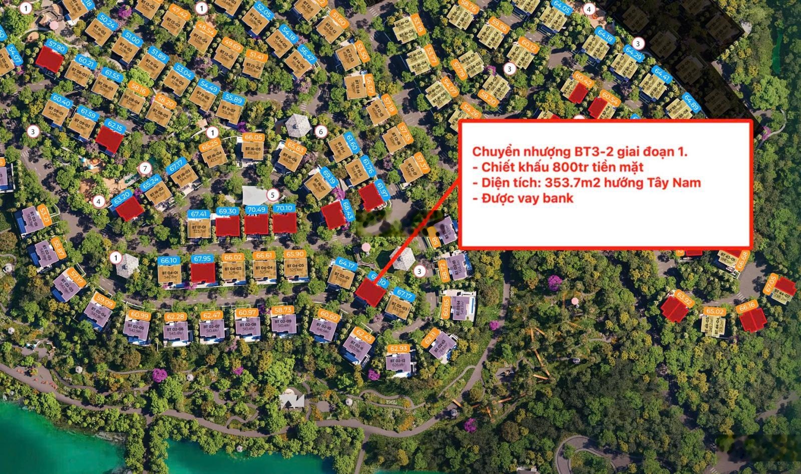 Chuyển nhượng BT3-2 giai đoạn 1 Thanh Xuân Valley. Chiết khấu 800tr tiền mặt