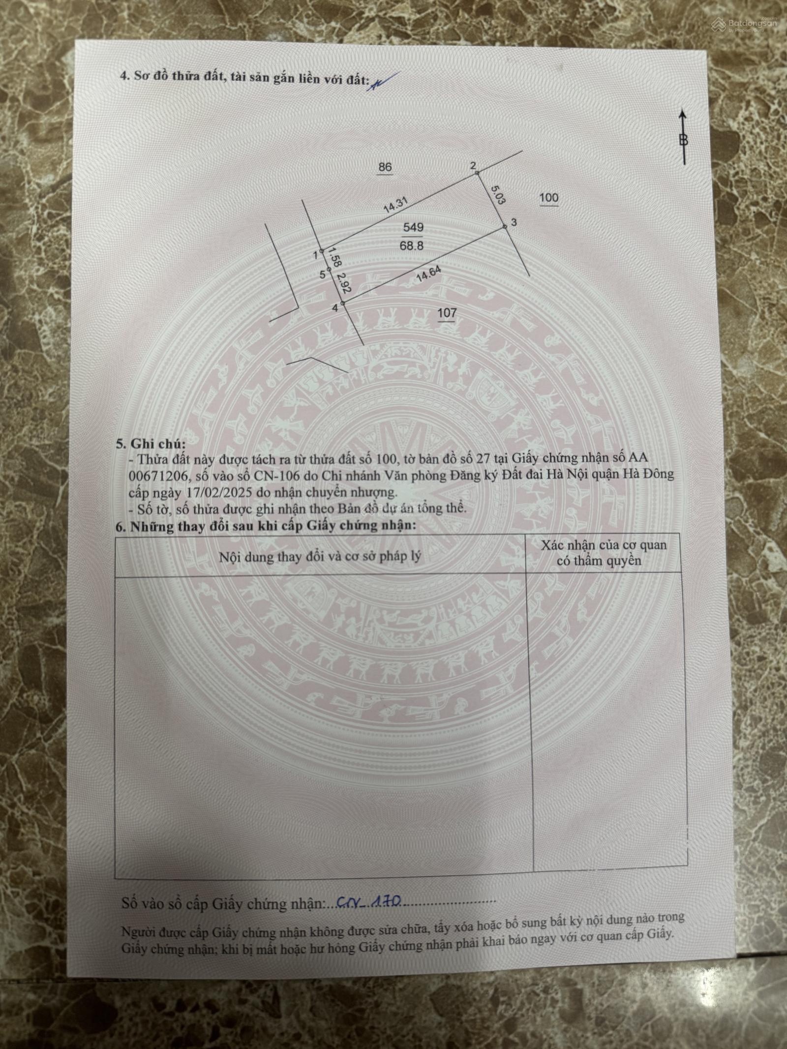 Chính chủ gia đình tôi bán mảnh đất nở hậu trung tâm Hà Đông miễn trung gian môi giới