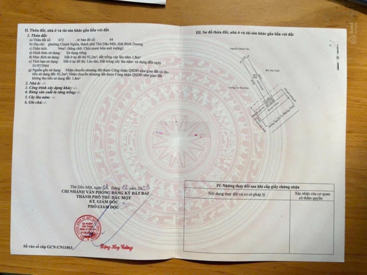 Bán nhà mặt đường 30/4, Thủ Dầu Một