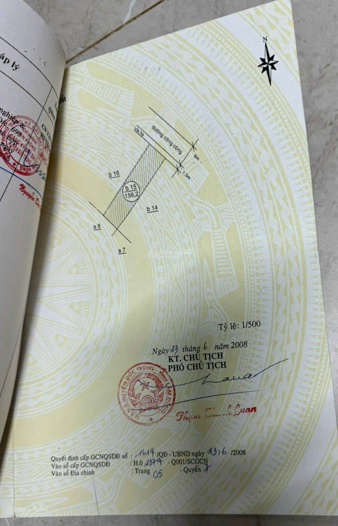 Bán đất thổ cư 1,6 tỷ, diện tích 156.2m2, tại đường Thống Nhất, xã Phú Hội, Đức Trọng, Lâm Đồng