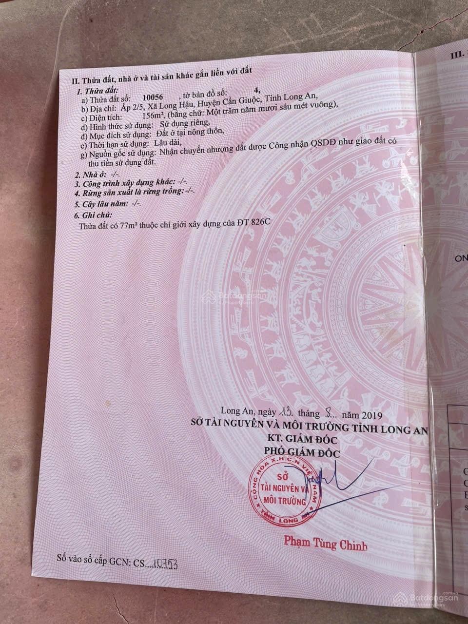 Bán nhà riêng tại Long Hậu, 5,5 tỷ, 156m2, giá tốt