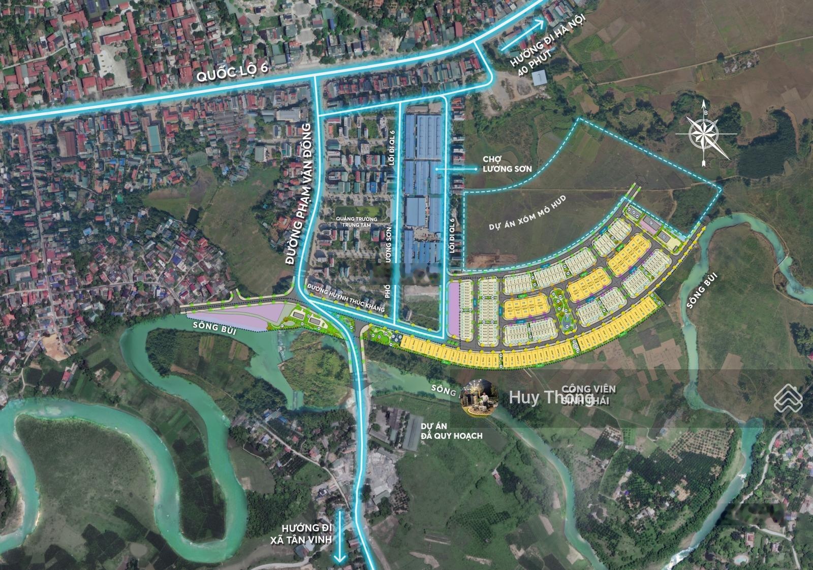 Nhận ký gửi độc quyền, mua bán và tư vấn đất ở River View, Lương Sơn, Phú Thọ.