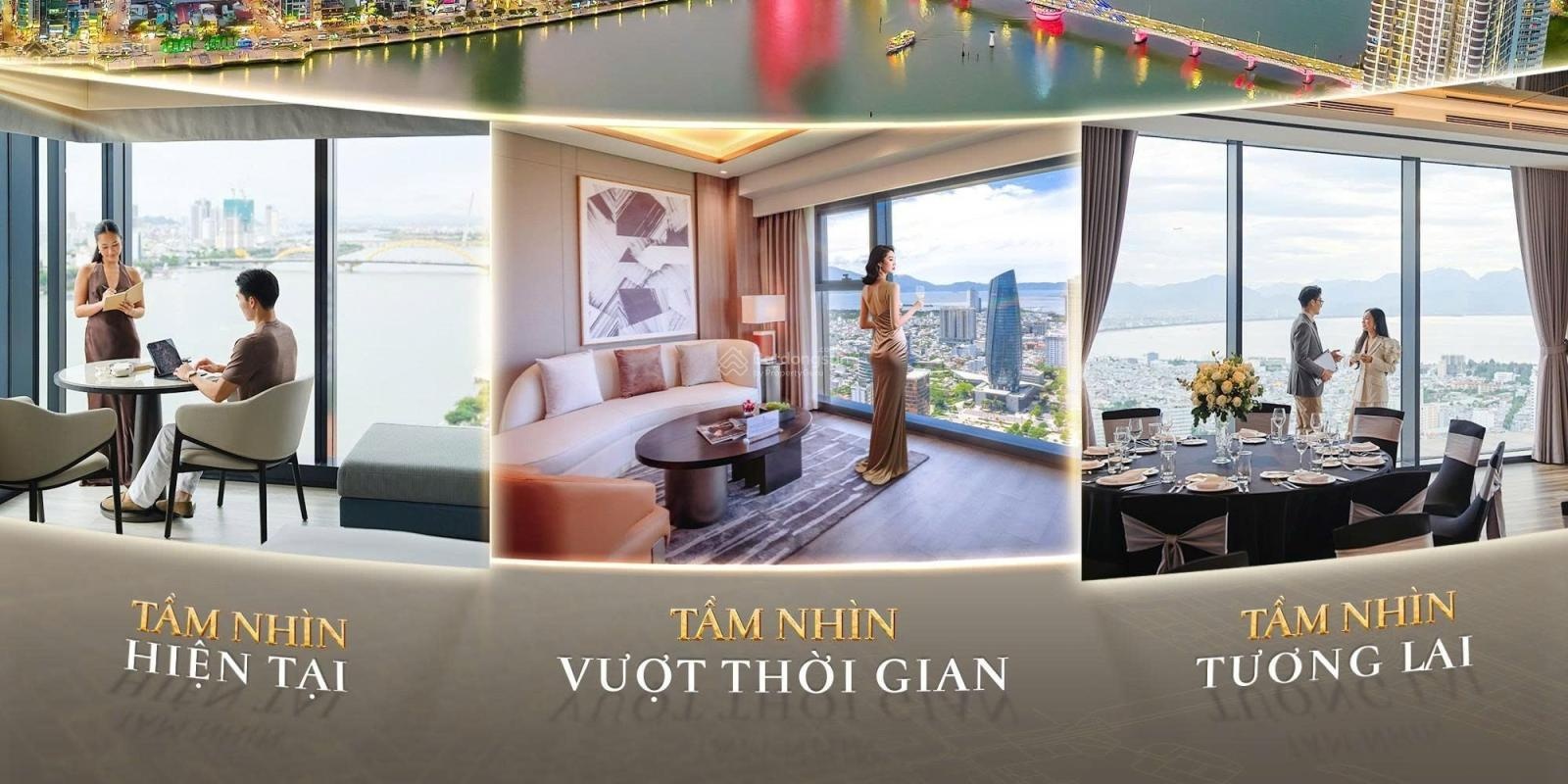 MLandmark Residences Đà Nẵng sở hữu vị trí kim cương bên cầu quay sông Hàn.