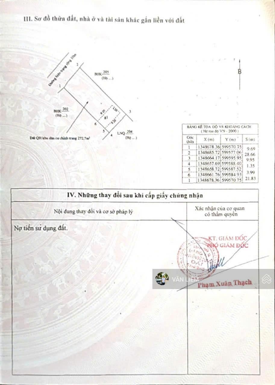 Mặt tiền Lư Giang DT 272,7m2, full thổ cư phù hợp đầu tư kinh doanh. Ngang hơn 9m hướng tây bắc
