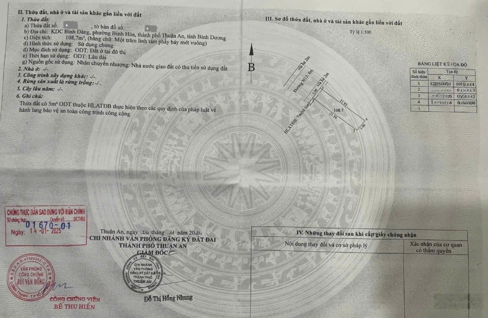 Bán dãy trọ 5x21.5m, đường N20 KDC Bình Đáng gần Vsip 1, thu 10tr/th