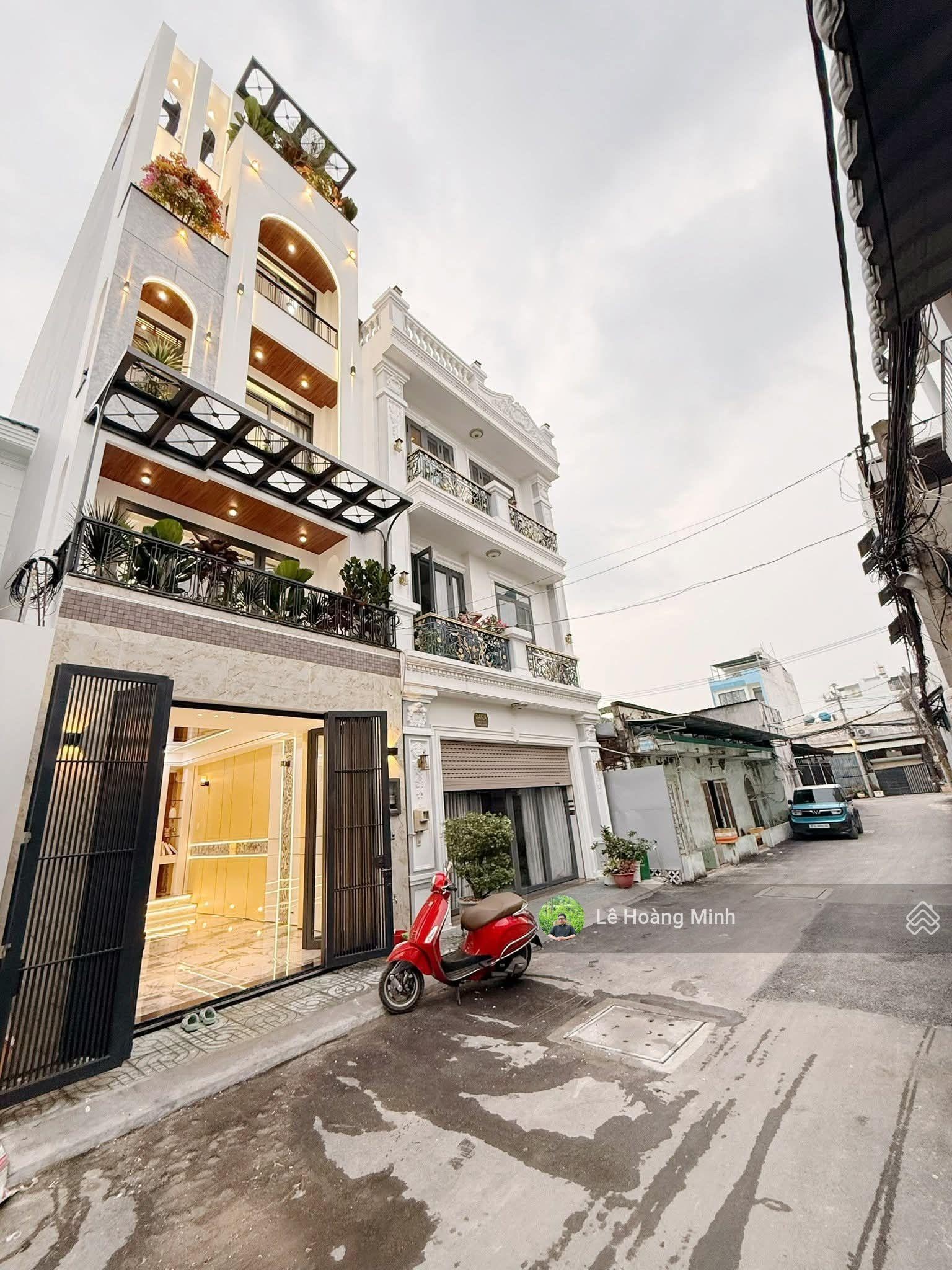 Nhà phố 4m x 20m, 4 tầng đẹp lung linh 1/ Hẻm 8m thông đường Thạnh Xuân 22