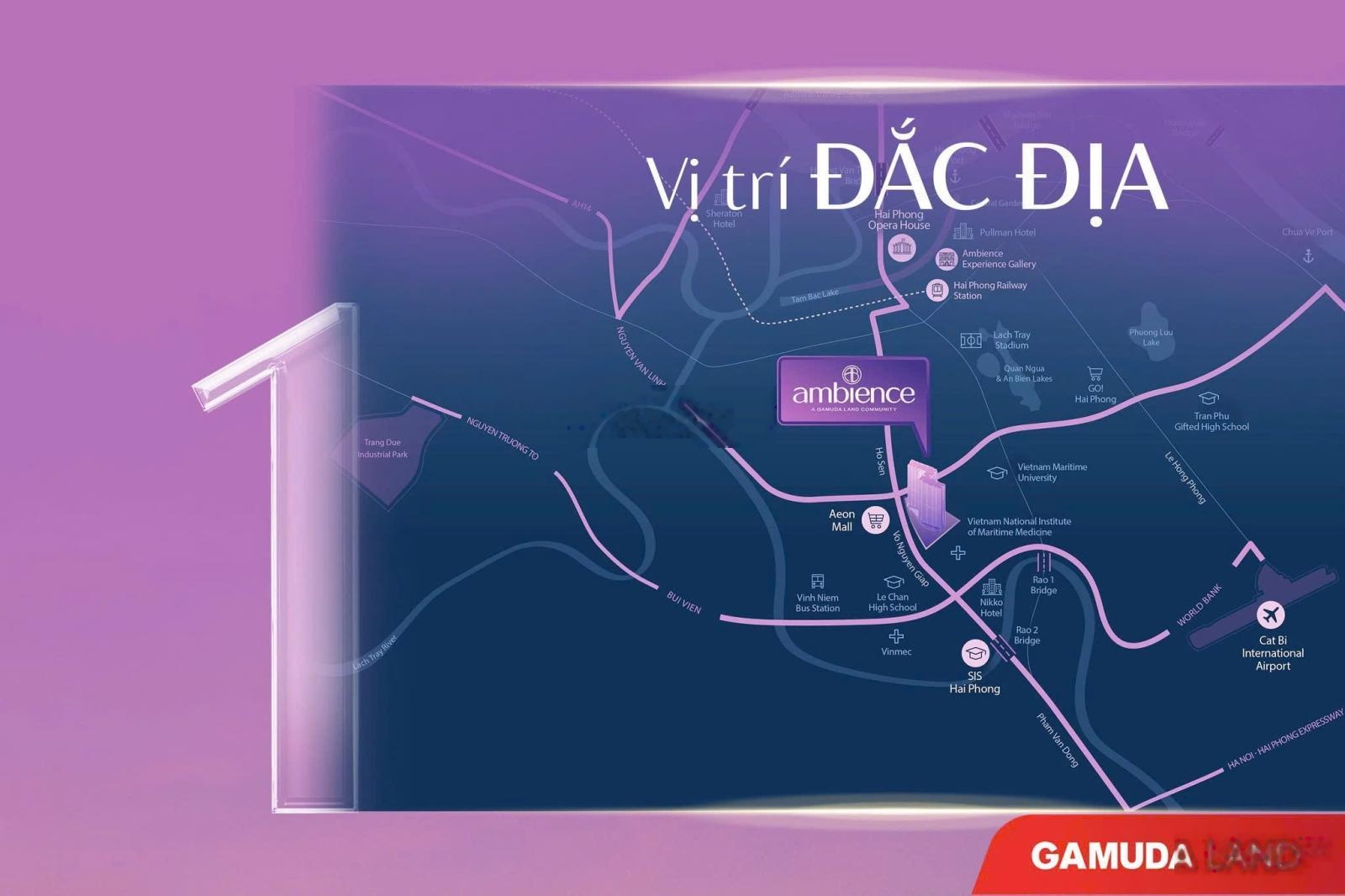 Căn hộ GAMUDA view AEON Mall -1PN - 54m2 - VỐN 350 triệu Ambience tiêu chuẩn 5 sao Malaysia