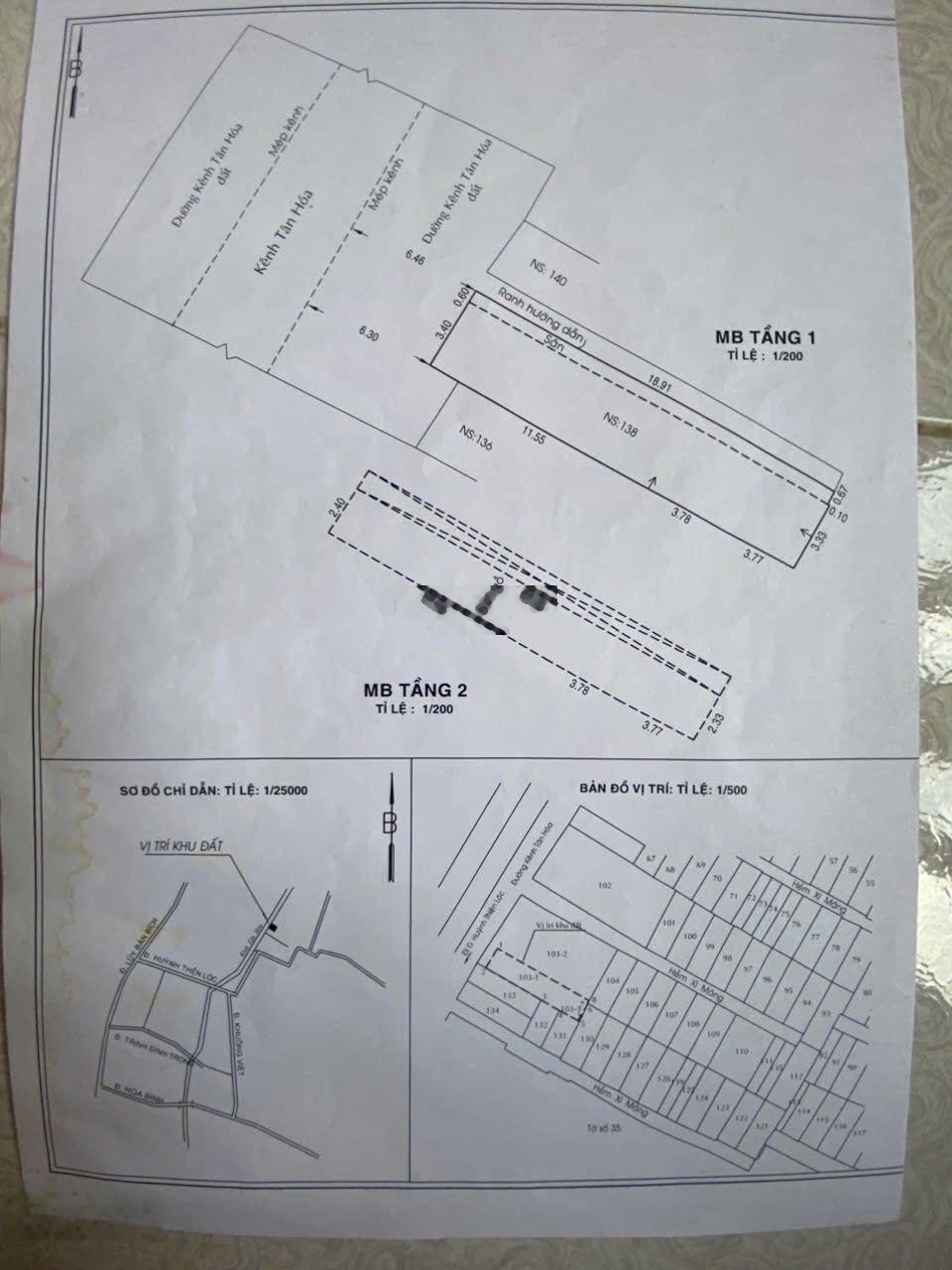 Siêu phẩm mặt tiền đường Kênh Tân Hóa Phường Phú Trung Quận Tân Phú DT 4x19m nhà cấp 4 khu vực vip