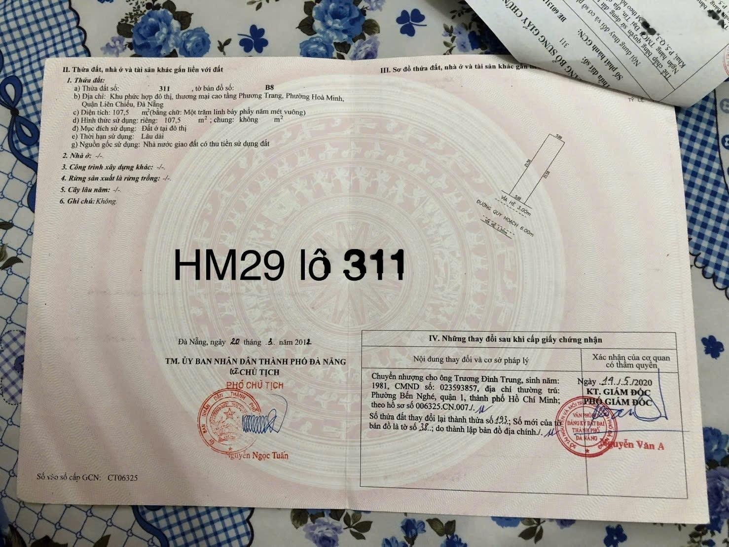 Bán đất hoà minh 29 sát hồ tùng mậu hoà minh liên chiểu đà nẵng