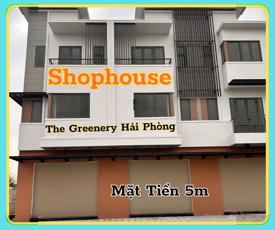 Bán shophouse view đẹp lô 2 đường đại lộ Bắc Nam phường Thủy Nguyên, Hải Phòng, 9,99 tỷ, 80m2