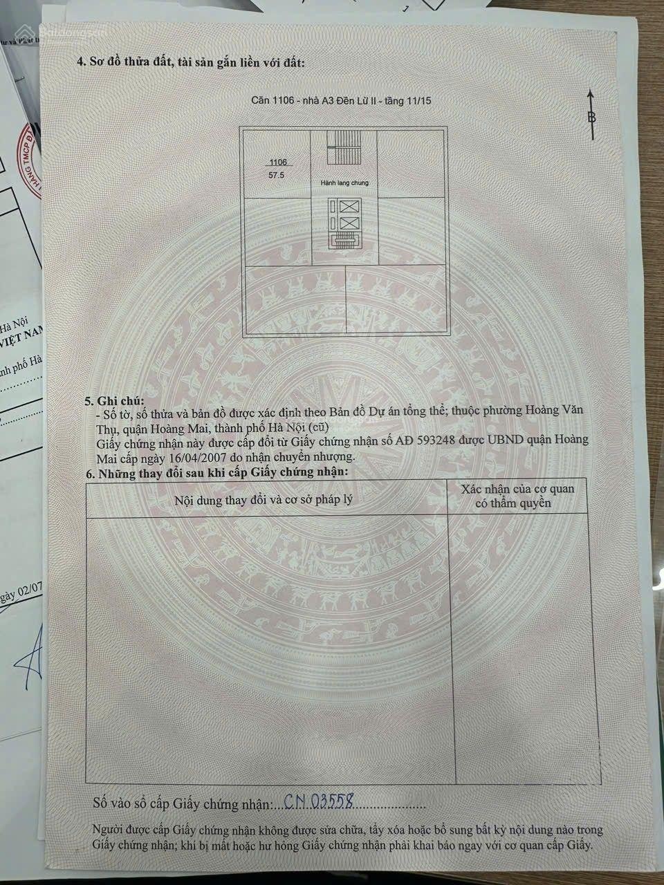 Chung cư 2 ngủ full nội thất tại khu đô thị Đền Lừ tầng 11