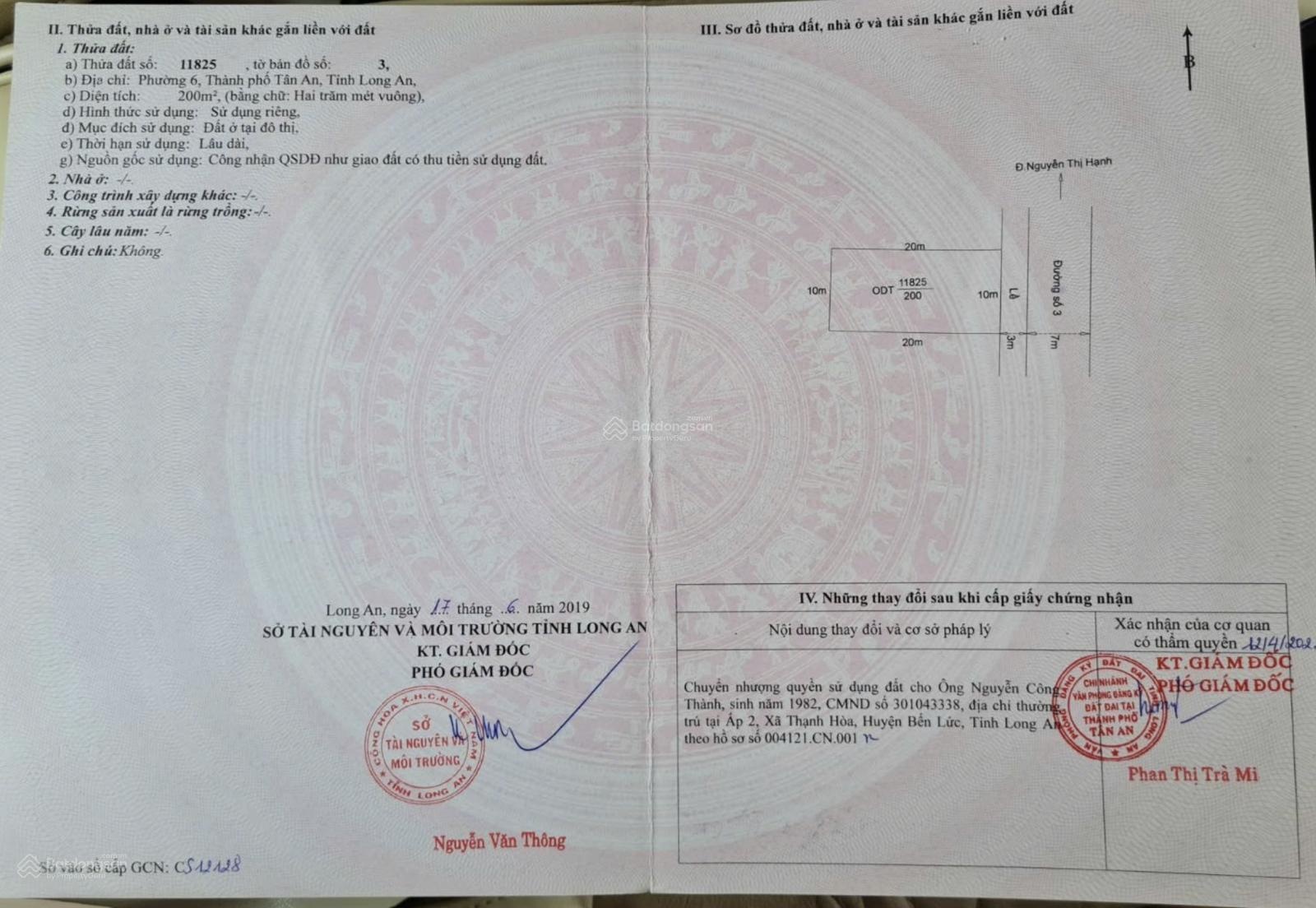 Cần bán lỗ 200m2 đất biệt thự gần Aeon Tân An. MT rộng 10m, giá chỉ 3.8 tỷ