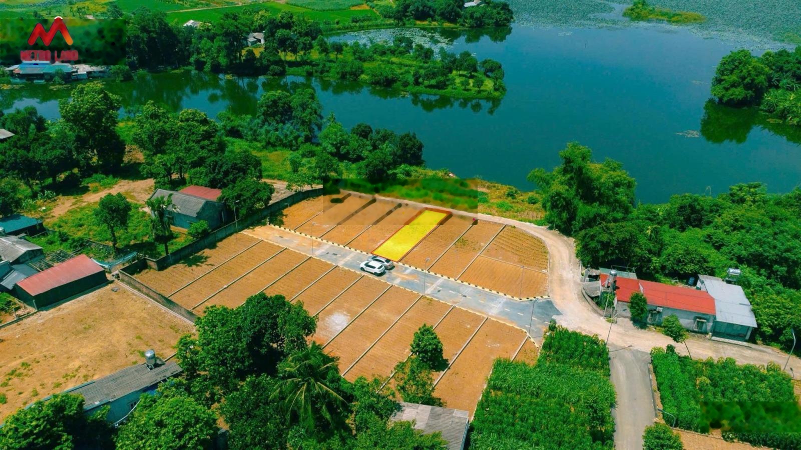 Chính chủ cần bán 100m2 view hồ 2 mặt tiền full thổ cư Hoà Lạc