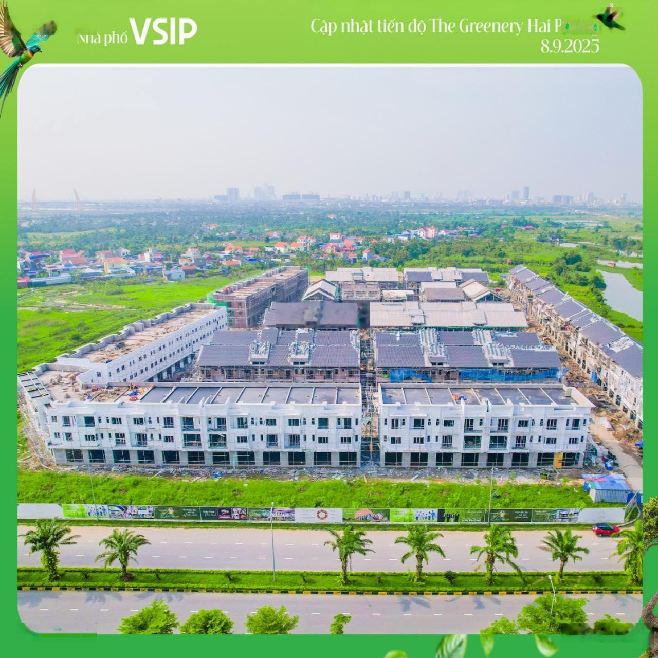 Nhà phố The Greenery hướng Tây đẹp nhất dự án - Diện tích gần 90m- giá chỉ 5 tỷ 150