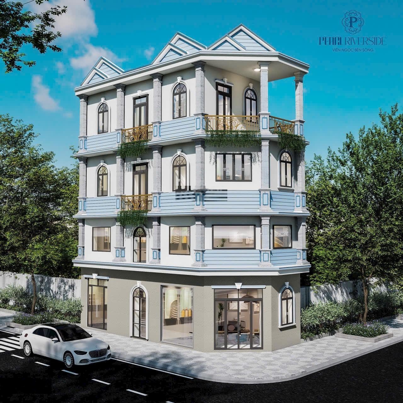 Nhà phố 1 trệt 1 lửng 2 lầu chỉ 6ty390/căn 174m2 sử dụng ngay Cầu Lò Gốm cách Võ Văn Kiệt 500m