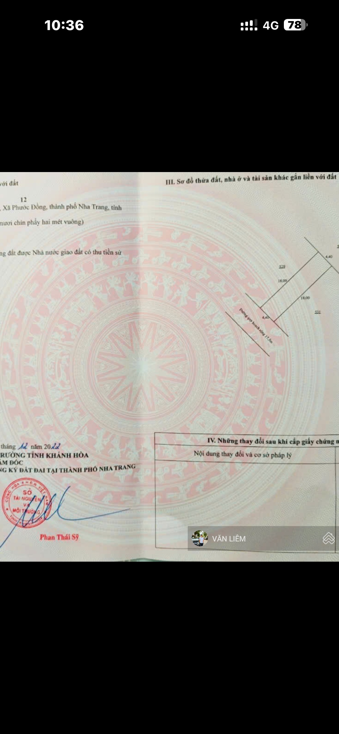 Bán đất mặt tiền đường 17.5m TĐC Hòn Rớ 2 Nam Nha Trang -------- - Diện tích : 79,2m2 -