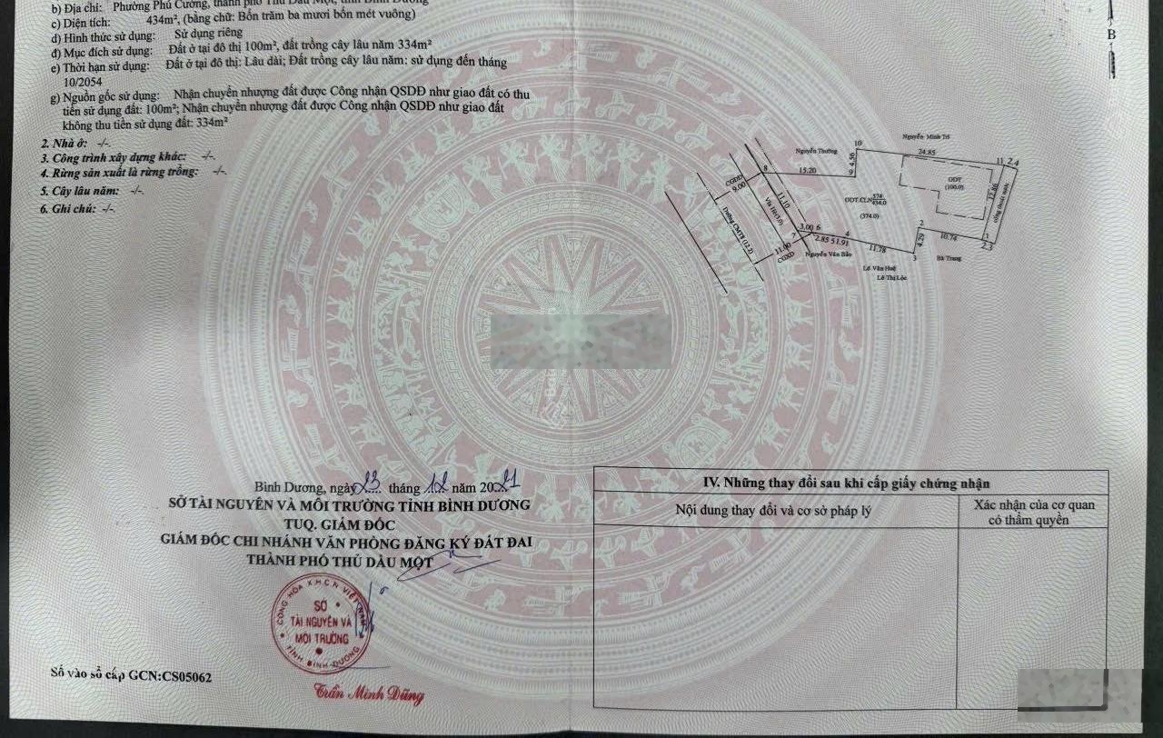 Vip nhà mặt tiền kinh doanh Cách Mạng Tháng 8, Phú Cường, gần ngã 6, 434m2 ngang 11m