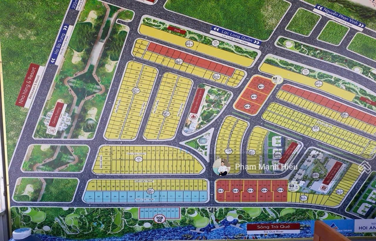 Chính chủ bán lô góc 3 mặt tiền độc nhất siêu vip cạnh sông, sát biển An Bàng, Cẩm An, Hội An