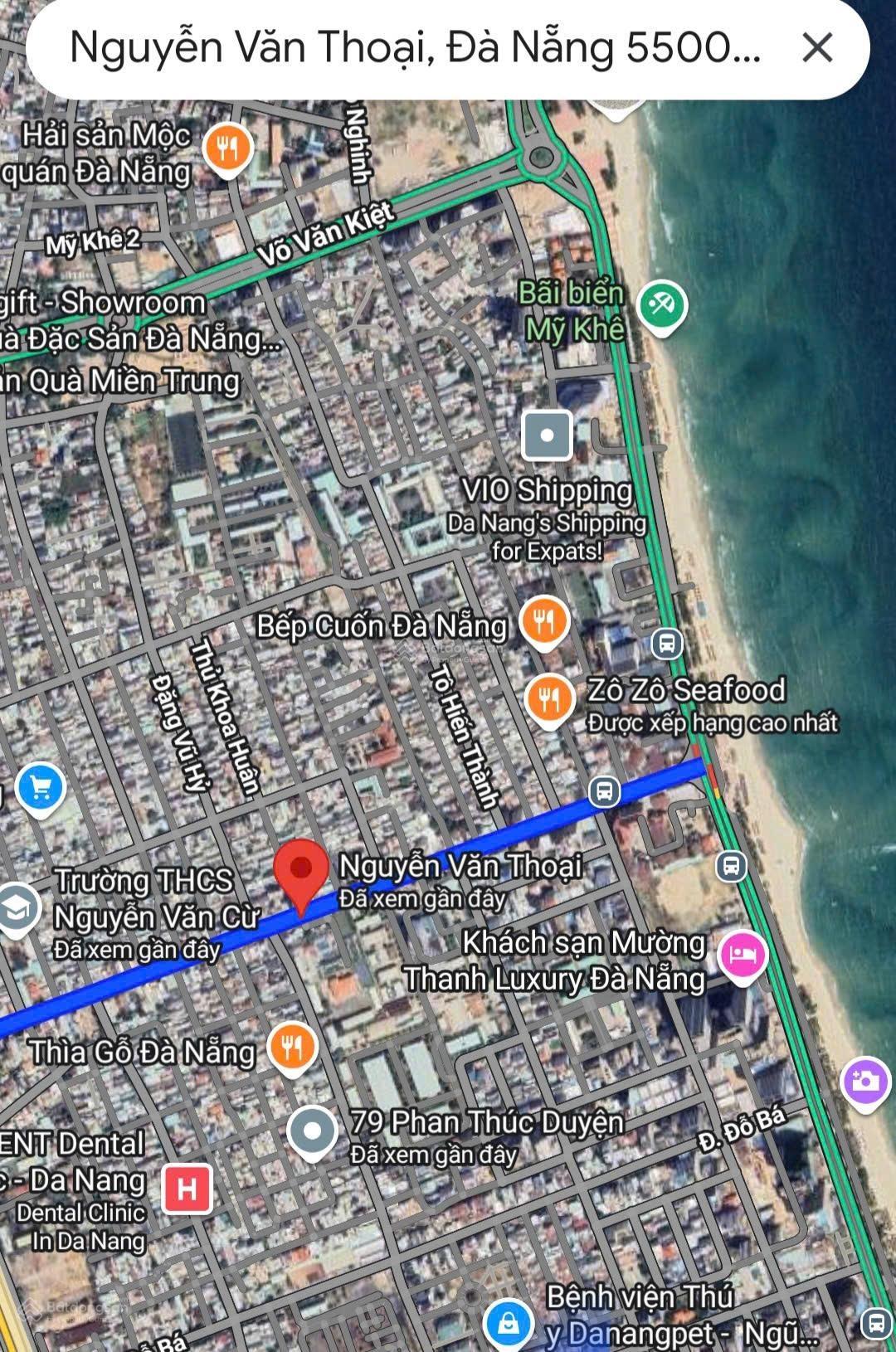 Lô đất hiếm phố Nguyễn Văn Thoại, trục xương sống vip nhất phố biển Mỹ Khê. DT 90m2 - 0968228626