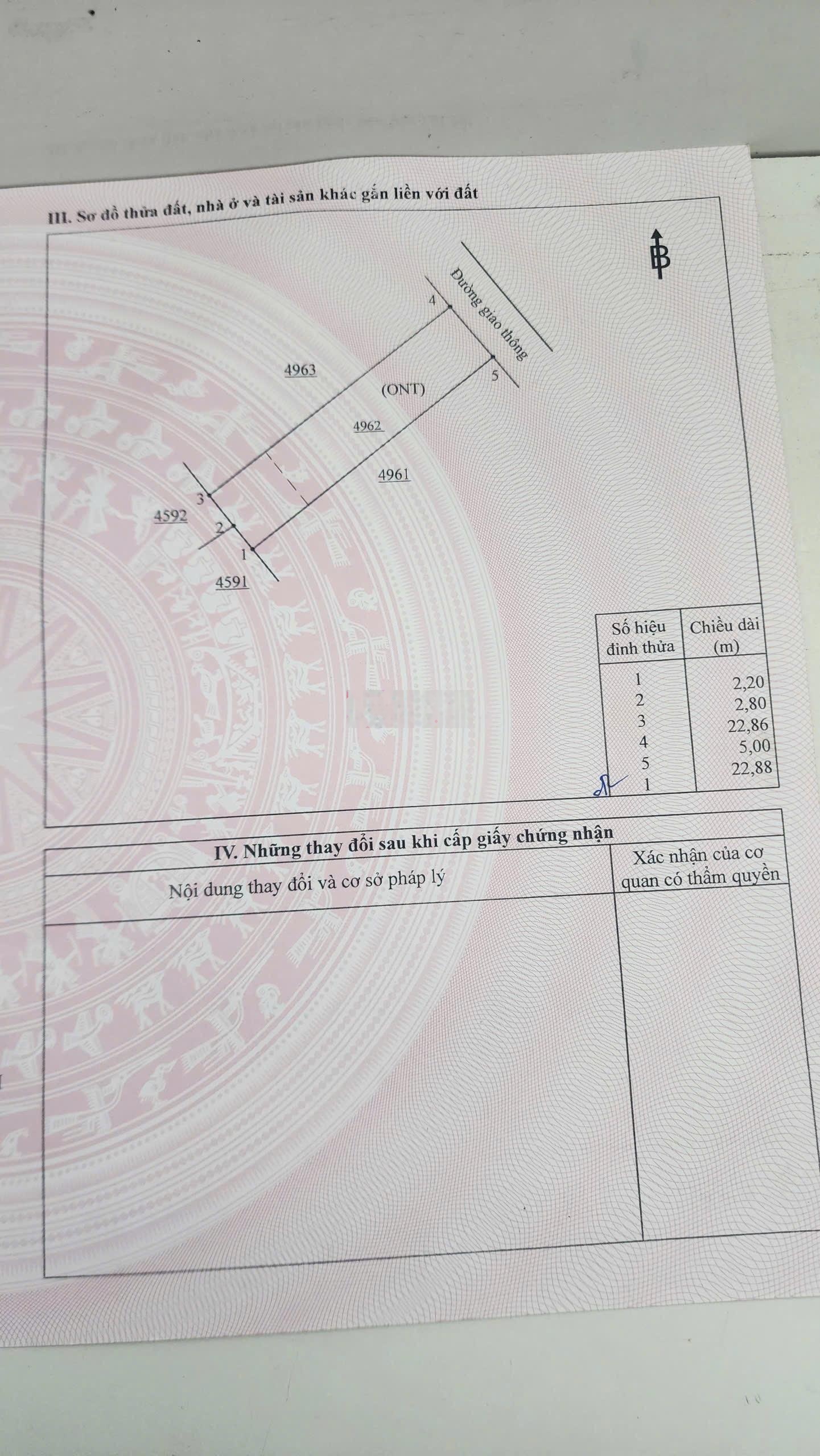Bán đất An Viễn Trảng Bom 5x22,9m sổ riêng thổ cư gần KCN Giang Điền